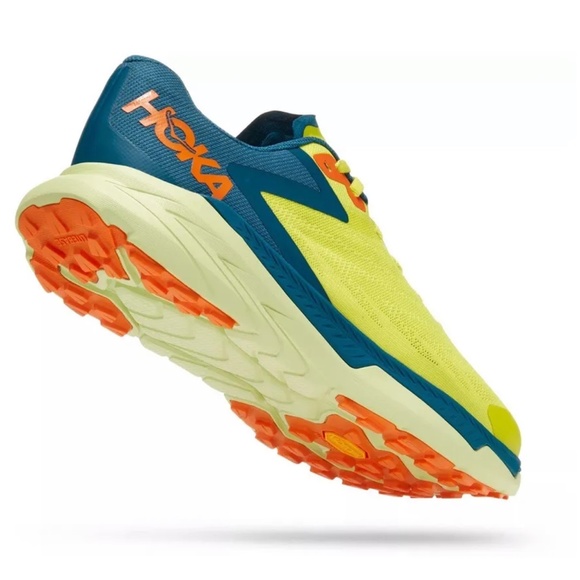 Hoka One One Zinal Evening Primrose Blue Coral Trail Running Sneakers 11.5D Mens - Picture 7 of 16